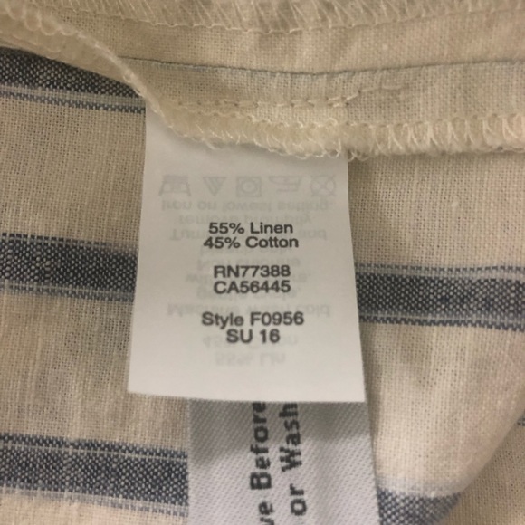 MADEWELL Portside Skirt with Blue Ticking Stripe - Picture 4 of 5